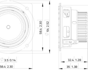 Altoparlante 2 fullrange neodimio LAVOCE FSN021.00 40W