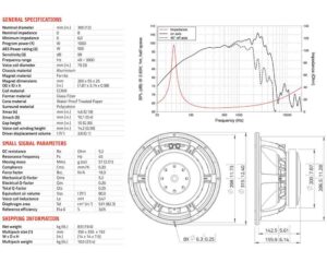 waf123.02 woofer data