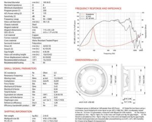 Woofer 6,5 LAVOCE WSF061.52 250W