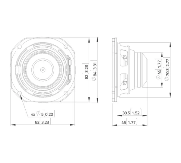 Altoparlante 3 fullrange neodimio LAVOCE FSN030.71 60W - immagine 3